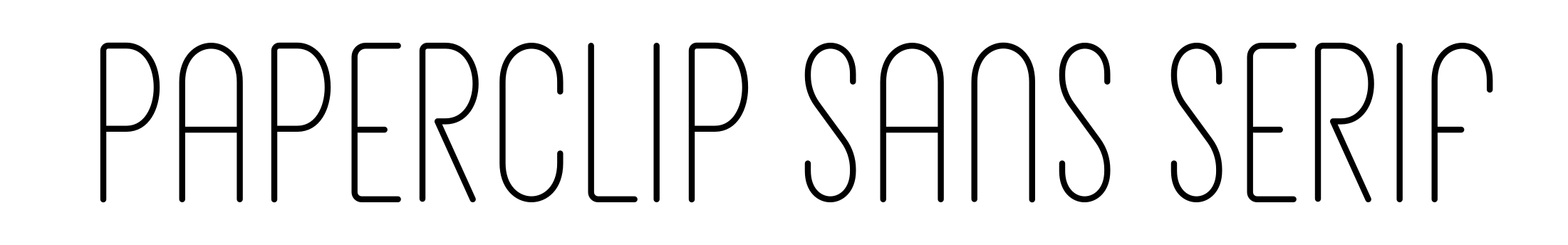 Paperclip Sans Serif